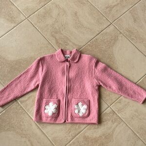 Lisa International Pink Snowflake Jacket